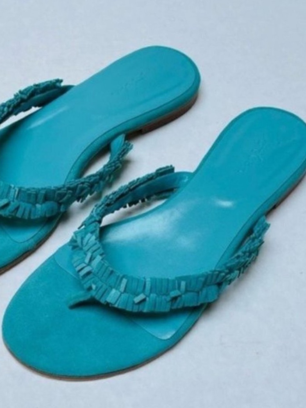 Brand New! Boden Ruffled Blue Sandals - Size 39 / US 8